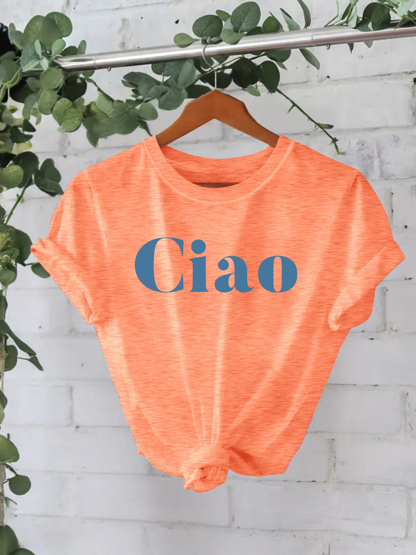 Ciao letter top women's T-shirt