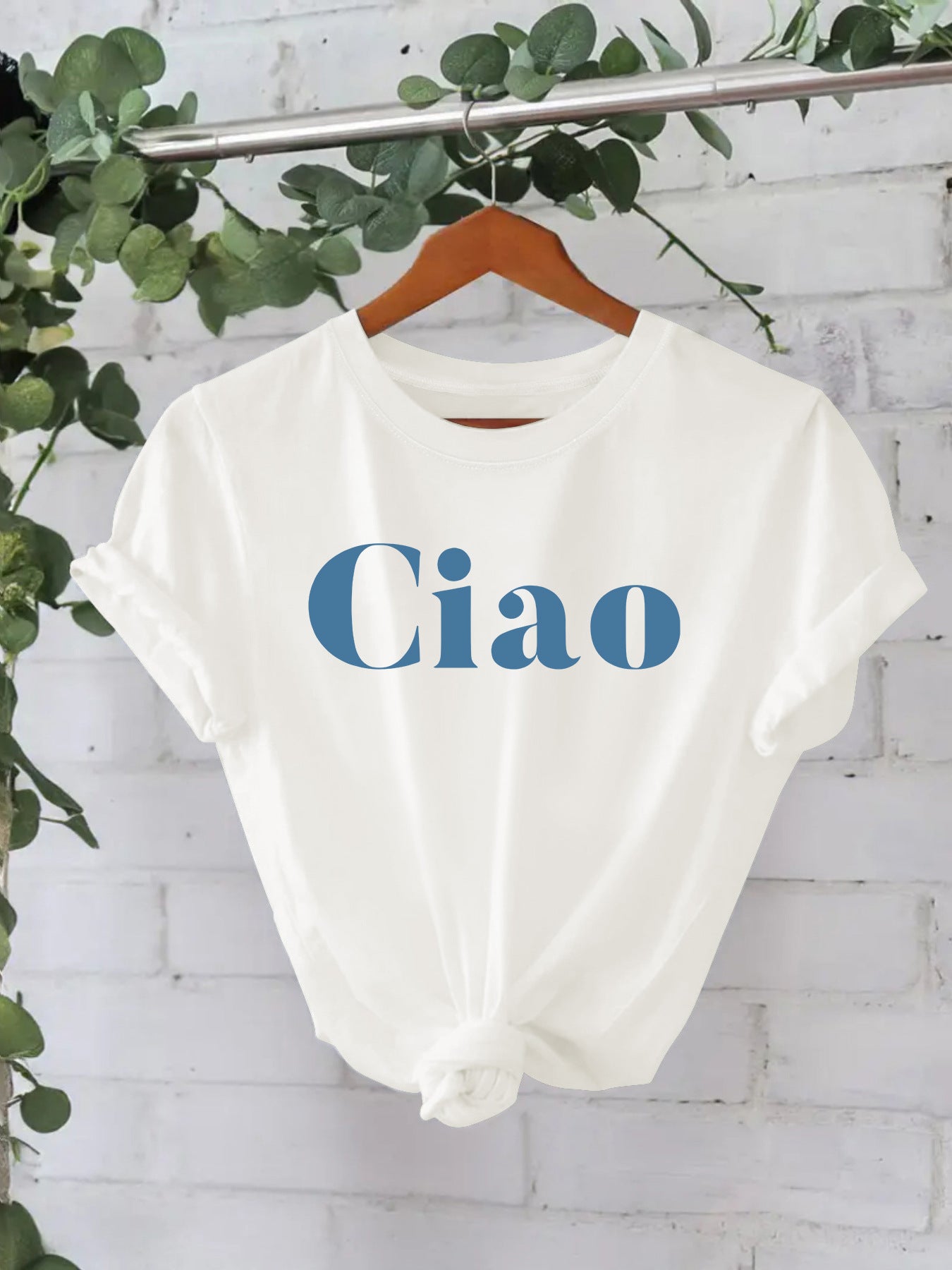Ciao letter top women's T-shirt