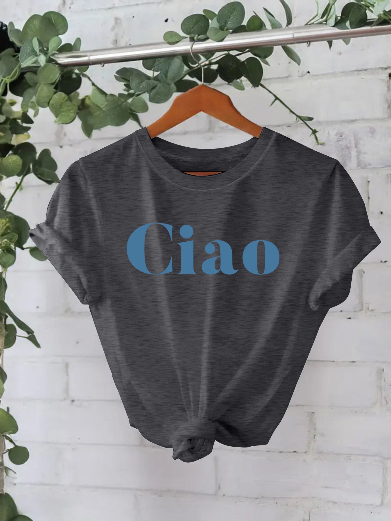 Ciao letter top women's T-shirt
