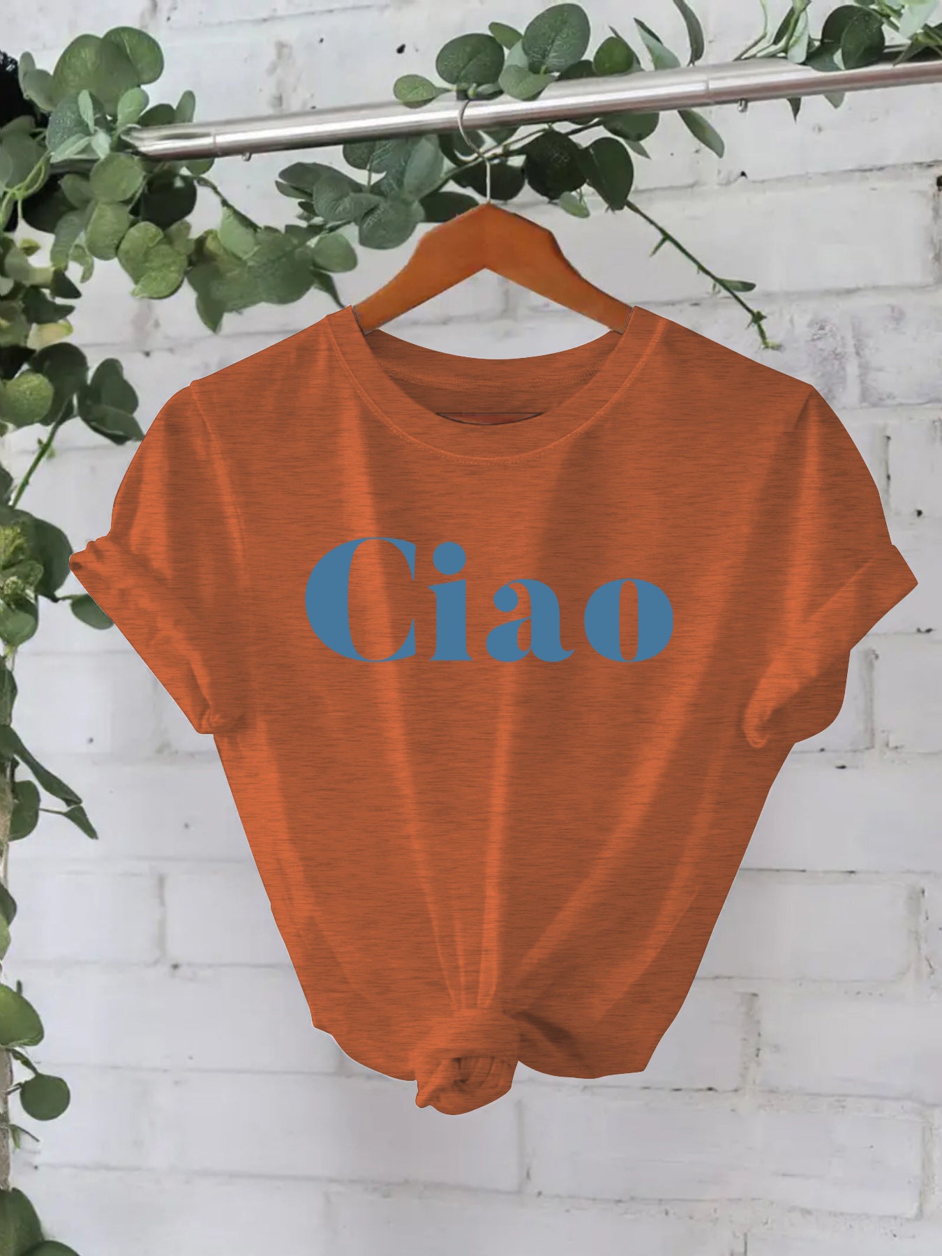 Ciao letter top women's T-shirt