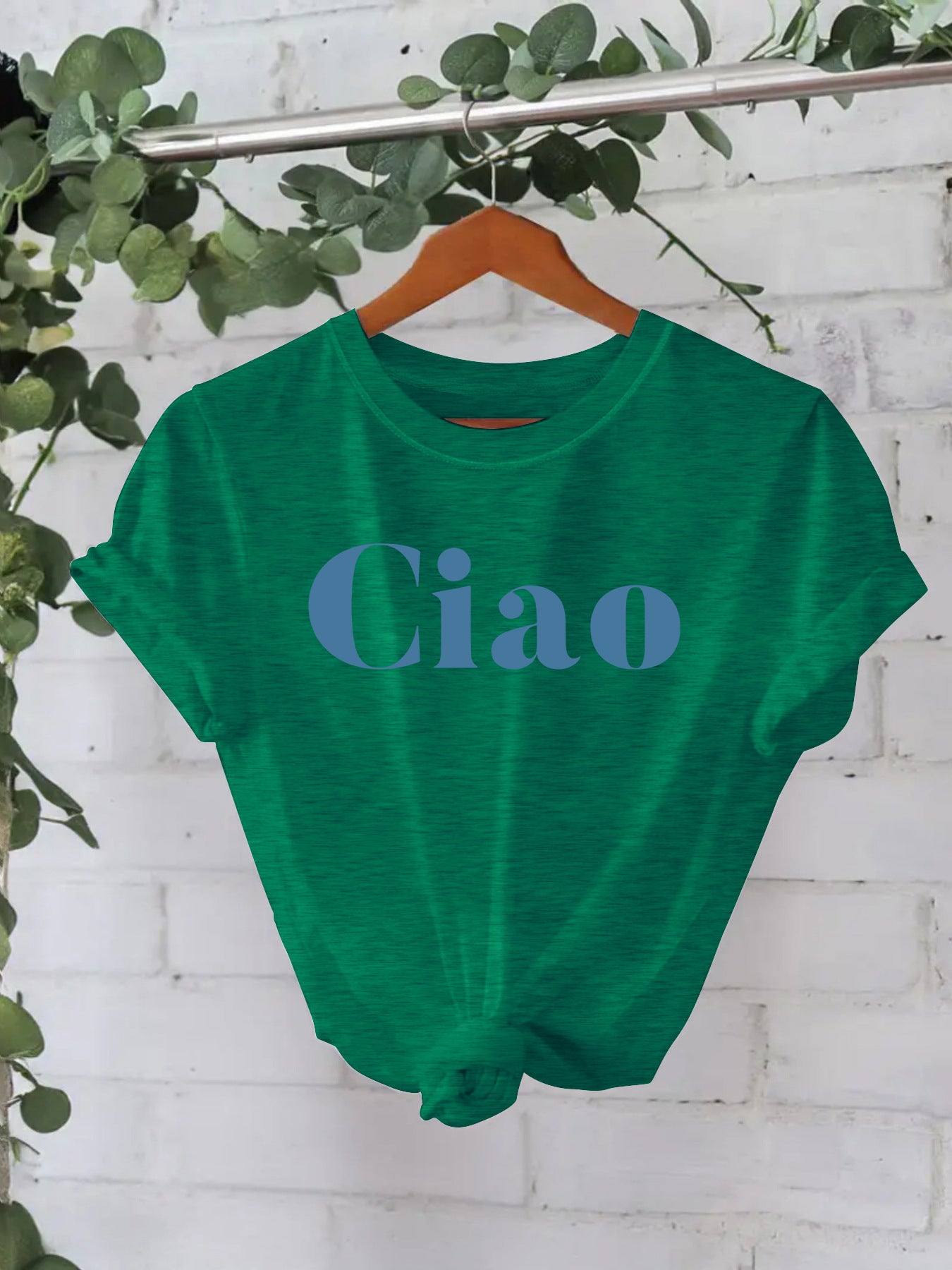 Ciao letter top women's T-shirt