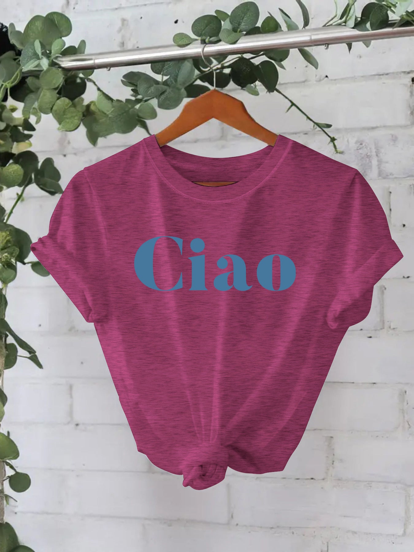 Ciao letter top women's T-shirt