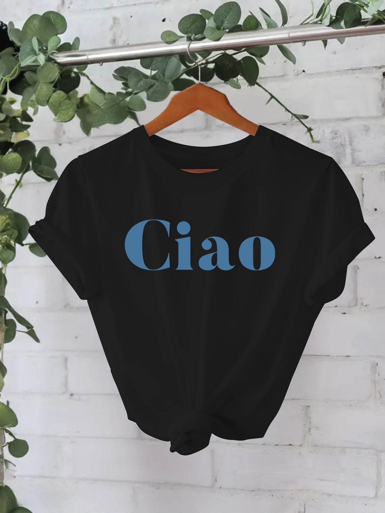 Ciao letter top women's T-shirt