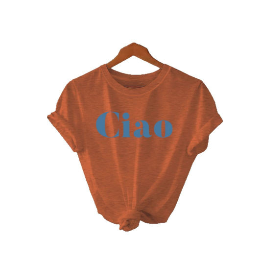 Ciao letter top women's T-shirt