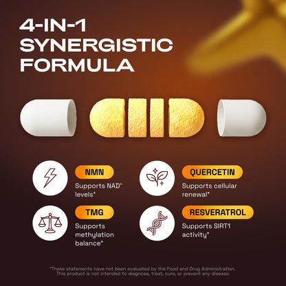 NMN 4-IN-1 COMPLEX: THE COMPLETE NAD+ SUPPORT FORMULA